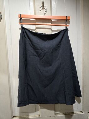 Calvin Klein Dark Navy A-Line Skirt